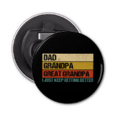 Mens Fathers Day-Geschenk von Grandkids Vater Opa  Flaschenöffner (Vorderseite)