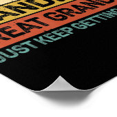 Mens Fathers Day-Geschenk von Grandkids Vater Opa Poster (Ecke)