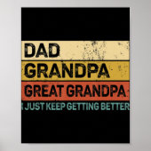 Mens Fathers Day-Geschenk von Grandkids Vater Opa Poster (Vorne)