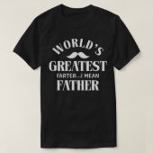 Mens Fathers Day World's Greatest Farter Funny Dad T-Shirt (Design vorne)