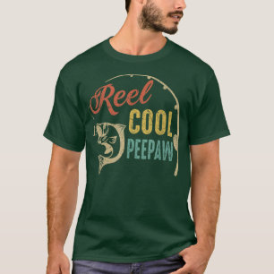 Mens Fathers DayVintage Angeln Cool Peepaw T-Shirt