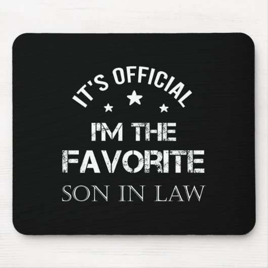 Mens Favorite Son In Law Funny Son In Law Mousepad (Vorne)