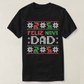 Mens FELIZ NAVI VATER Navidad Funny Christmas Ugly T-Shirt (Design vorne)