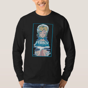 Mens Femboy Vaporwave Ästhetische Fembolie T-Shirt