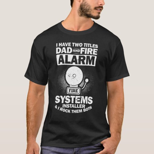Mens Fire Alarm Installer Systems Techniker Haus T-Shirt (Vorderseite)