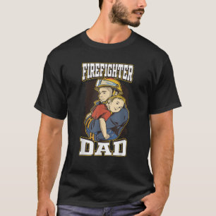 Mens Firefighter Vater Feuerwehr Stolz Vater Brand T-Shirt
