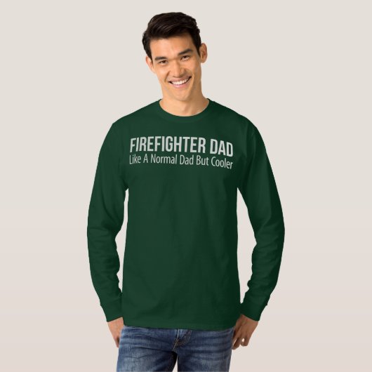 Mens Firefighter-Vater wie ein normaler Vater, abe T-Shirt (Vorne ganz)