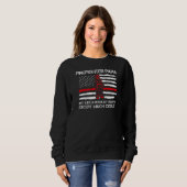 Mens Firefighter Vater wie normal Großfett Sweatshirt (Vorne ganz)