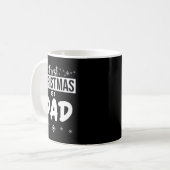 Mens First Christmas As A Dad Funny Xmas New Fathe Kaffeetasse (Vorderseite Links)