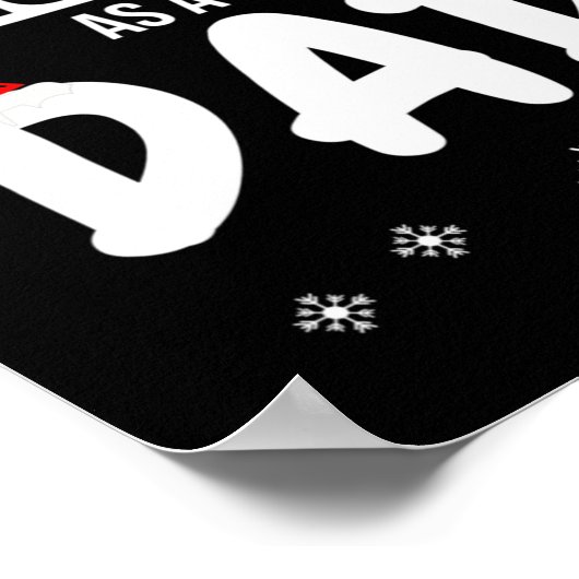 Mens First Christmas As A Dad Funny Xmas New Fathe Poster (Ecke)