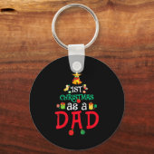 Mens First Christmas As A Dad Xmas New Daddy Anno Schlüsselanhänger (Vorderseite)