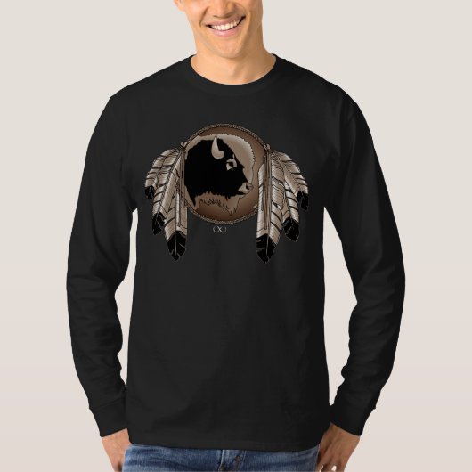 Mens First Nation Shirt Metis Wildlife Shirts (Vorderseite)