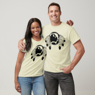 Mens First Nation T - Shirt Metis Wildlife T - Shi