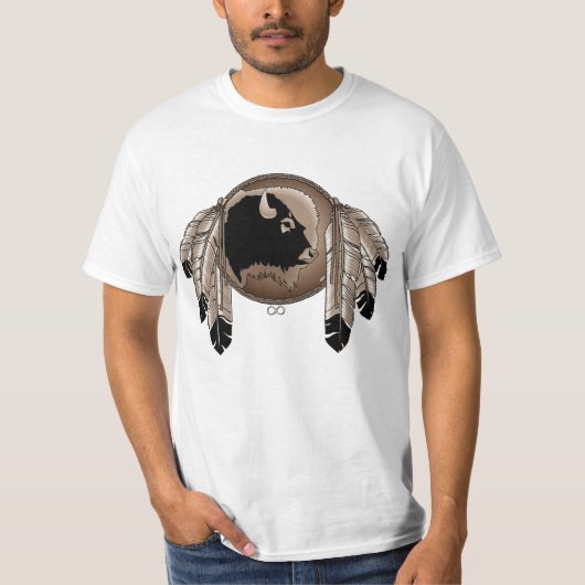 Mens First Nation T - Shirt Metis Wildlife T - Shi (Vorderseite)