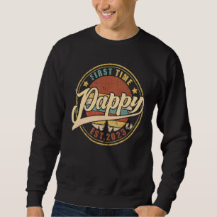 Mens First time Pappy 2023 für zum Vater befördert Sweatshirt