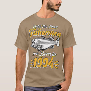 Mens Fisherman 27. Geburtstag Funny Fishing Vintag T-Shirt