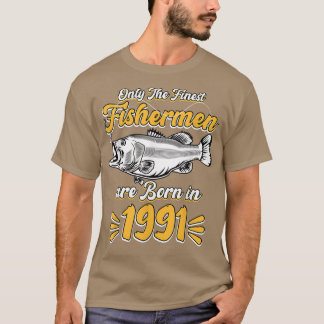 Mens Fisherman 30. Geburtstag Funny Fishing Vintag T-Shirt