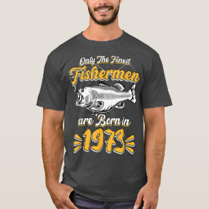 Mens Fisherman 48. Geburtstag Funny Fishing Vintag T-Shirt