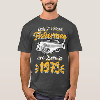 Mens Fisherman 48. Geburtstag Funny Fishing Vintag T-Shirt