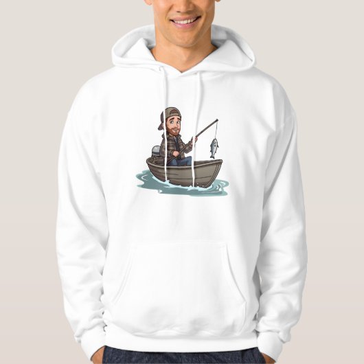 Men's Fishing T-Shirt/Hoodie Hoodie (Vorderseite)