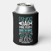 Mens Fishing Vater Funny Father Kid Matching T - S Dosenkühler (Kanne Rückseite)