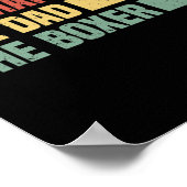 Mens Fitness Boxing Ring - I Love Kickboxing  Poster (Ecke)