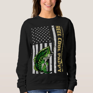 Mens Flag Vintag Reel Cool Pappy Vathy Day Sweatshirt