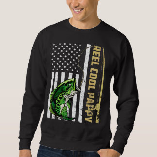 Mens Flag Vintag Reel Cool Pappy Vathy Day Sweatshirt