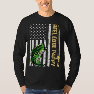 Mens Flag Vintag Reel Cool Pappy Vathy Day T-Shirt