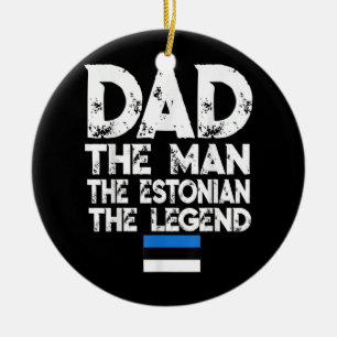 Mens Flagcastle-Vater Der estnische Legendvater Keramik Ornament