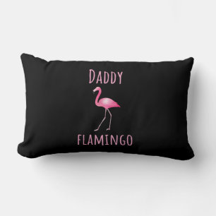 Mens Flamingo Gift Daddy Flamingo Summer Pink Bird Lendenkissen