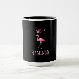 Mens Flamingo Gift Daddy Flamingo Summer Pink Bird Tasse