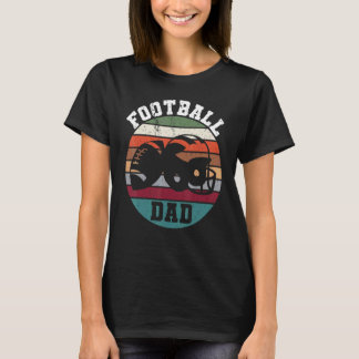 Mens FOOTBALL DAD RETRO VINTAGE GRUNGE CLASSIC HEL T-Shirt