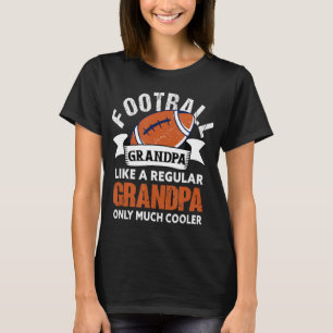 Mens Football Opa Spaß Großvater Amerikanischer Fa T-Shirt