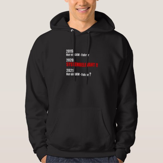 Mens for lorries drivers truckers hoodie (Vorderseite)