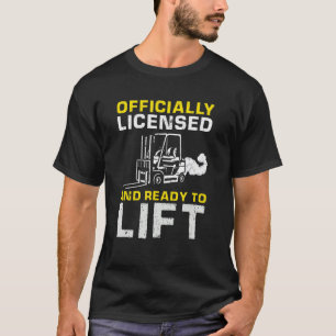 Mens Fork Stacker Operator für Stapler T-Shirt