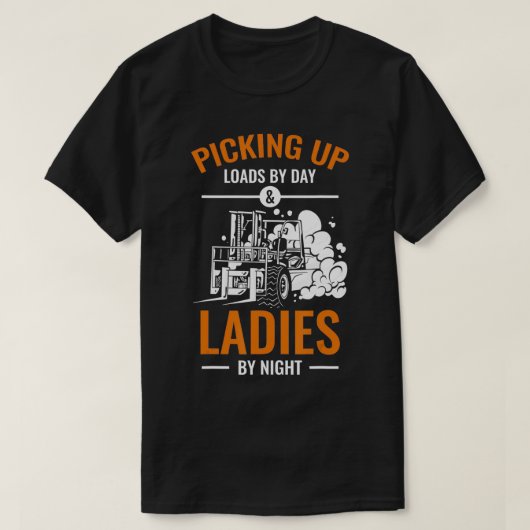 Mens Forklift Driver Design for Warehouse Operator T-Shirt (Design vorne)