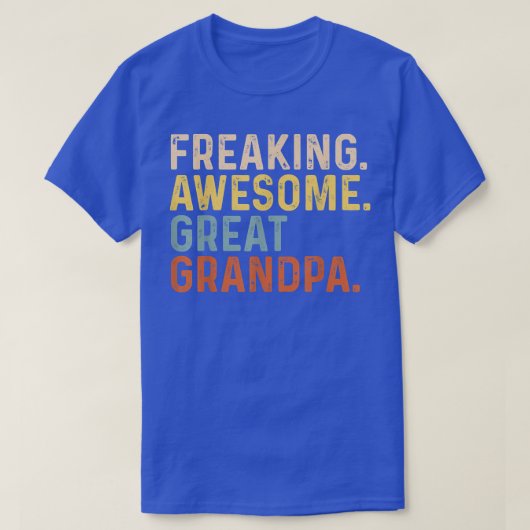 Mens Freaking Awesome Great Grandpa Funny Grandfat T-Shirt (Design vorne)
