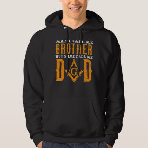 Mens Freemason Vater Masonic Fraternal Freemasonal Hoodie