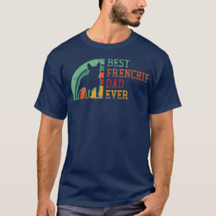 Mens French Bulldog pet Eigentümer VATER Retro dis T-Shirt