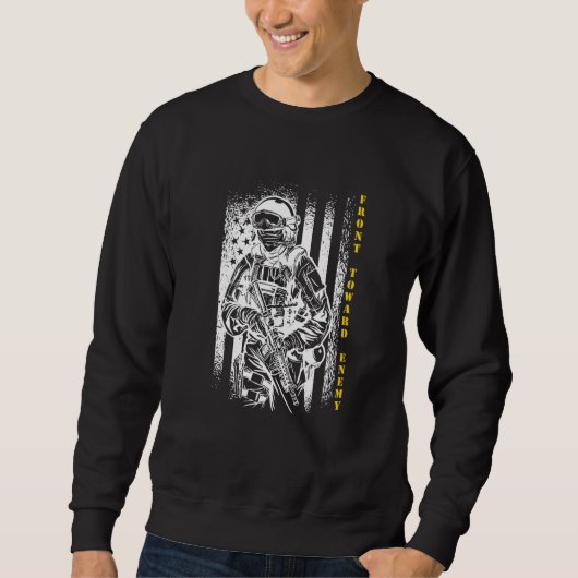 Mens Front gegen Feind 2 Sweatshirt (Vorderseite)