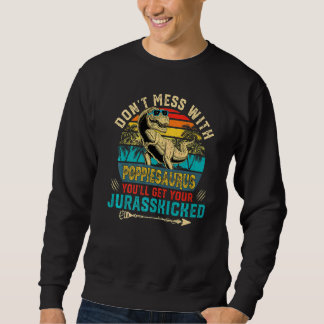 Mens Fun gestört Poppiesaurus Dinosaurier Rex Fath Sweatshirt