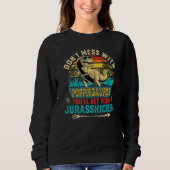 Mens Fun gestört Poppiesaurus Dinosaurier Rex Fath Sweatshirt (Vorderseite)