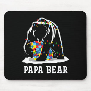 Mens Fun Papa Bärenautismus Sensibilisierung Autis Mousepad