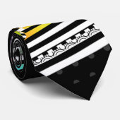 MENS FUN RED MUSICAL NOTES NECKTITIV KRAWATTE (Gerollt)