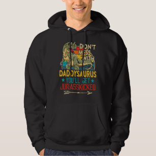 Mens Fun störte Daddy Dinosaur Rex Saurus Fath Hoodie
