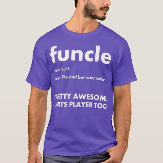 Mens Functional Darts Player Fun Onkel Witzig und T-Shirt (Vorderseite)