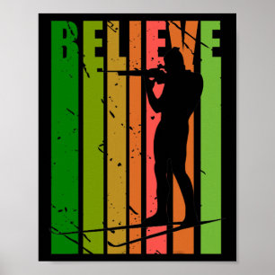 Mens Funky Mens schießt Gun Biathlon Ziel Sprung Poster