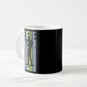Mens Funky Mens Shooting Gun Biathlon Target Ski I Kaffeetasse (Vorderseite Links)