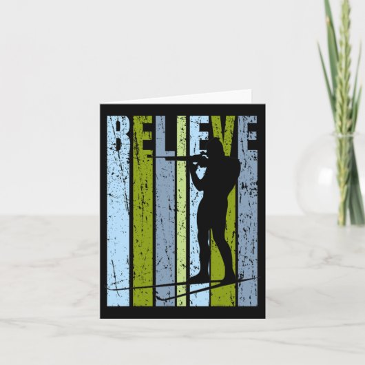 Mens Funky Mens Shooting Gun Biathlon Target Ski I Karte (Vorderseite)